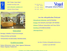 Tablet Screenshot of orthopaedie-vogel.de